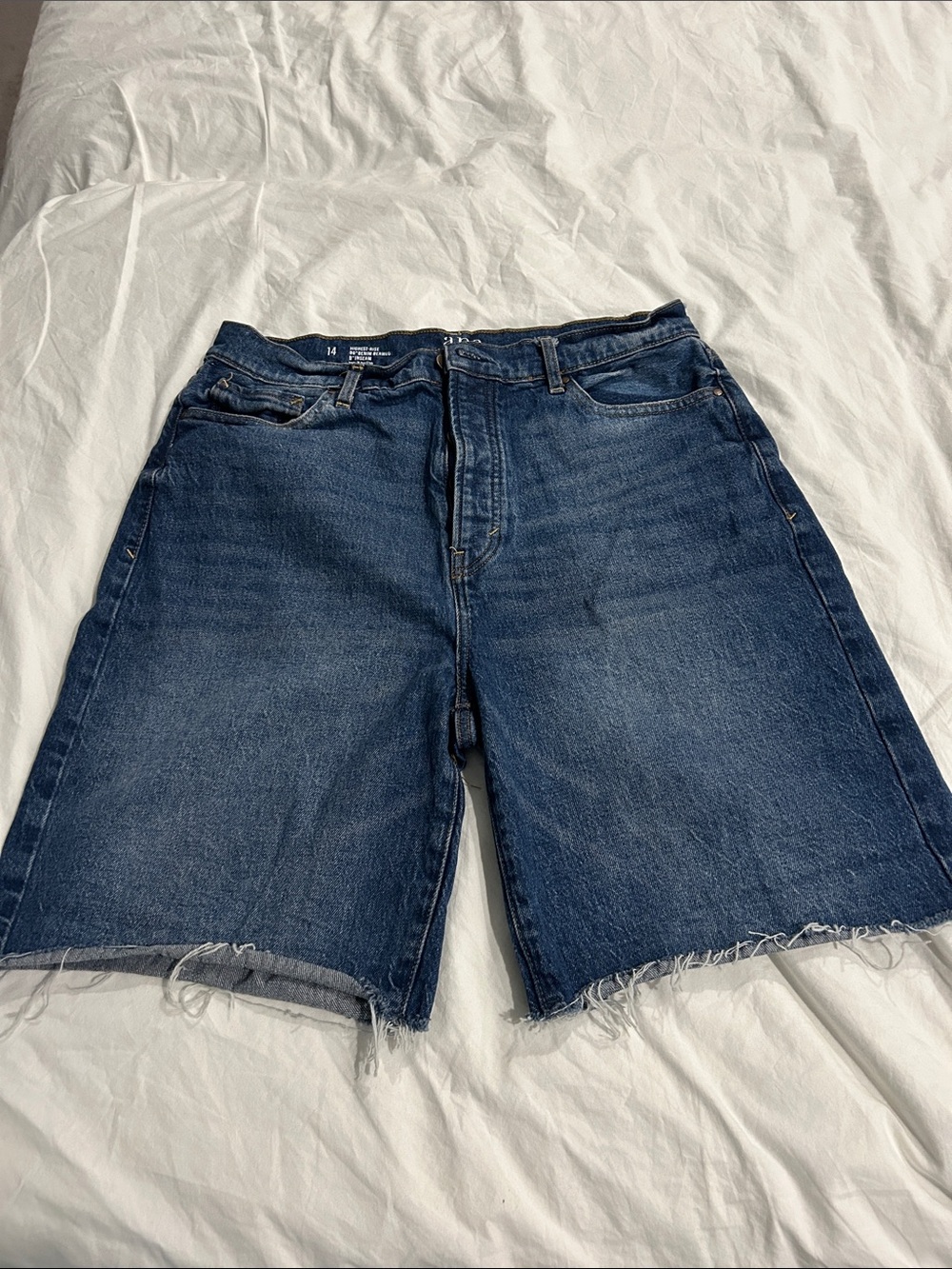 a.n.a Women's Dark Blue Denim Jean Shorts